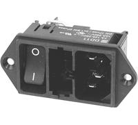 Schurter DD11.0121.1111 Connectique pour appareils réfrigérants mâle, droit Nombre total de pôles: 3 10 mA noir 1 pc(s) Piece