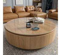 SCHUTZ-FUX Film de protection de table 2 mm rond transparent - Protection de table avec bord oblique, nappe transparente lavable, sur mesure, fabriqué en Allemagne (115 cm)
