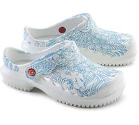 Schu'zz Schuzz sabot femme chaussures professionnelles PROTEC Femme imprimé Mandala bleu / bleu EUR 37