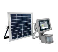 Schwabe 46978, 10 W Projecteur puce LED Batterie solaire avec détecteur de mouvement, 10 W, Argent