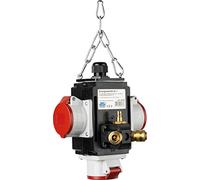 Schwabe 60738 IV+ Cube de courant électrique pour chantiers avec raccord pneumatique Protection IP 44