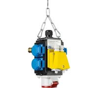 Schwabe 60764 II DAT + Cube de courant électrique pour chantiers avec raccord pneumatique et prise réseau Protection IP 44