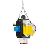 Schwabe 60781 VI DAT + Cube de courant électrique pour chantiers avec raccord pneumatique et prise réseau Protection IP 44
