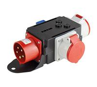 Schwabe 60833 Adaptateur Mixo 400 V 32 A avec protection IP44, pour activité industrielle et travaux