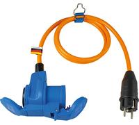 as-Schwabe Camping Câble adaptateur CEE 1,5m Schuko sur prise coudée CEE IP44