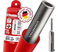 SCHWABENBACH® Enfonce-Pieux SDS Plus Ø25 x 170 mm - Intérieur 20 mm | Idéal pour Piquets de Terre et Ancres de Sol - Outil d’Enfoncement Compatible Perforateur SDS Plus