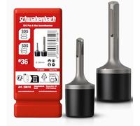 SCHWABENBACH® Marteau Caoutchouc SDS PLUS & MAX Ø35 mm + Adaptateur - Maillet Caoutchouc pour Perforateur SDS - Pose de Carrelage, Nivellement de Tuyaux et Radiateurs - Outillage Carreleur Pro