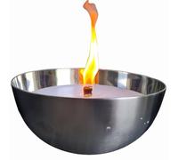 Schwabenfire RegioLust Grande bougie de jardin en acier inoxydable avec mèche infinie, cadeau pour femme, diamètre : 28,5 cm, grande bougie d'extérieur, cadeau d'anniversaire pour femme, bougie