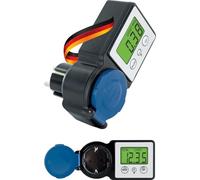 SCHWAIGER Appareil de mesure des coûts énergétiques de la consommation d'électricité Horloge Outdoor IP44 pour centrales électriques de balcon et autres | prise allemande