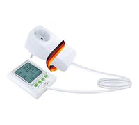 SCHWAIGER Compteur de coûts énergétiques et compteur d'alimentation | écran, compteur de courant pour la prise, compteur de courant pour déterminer la consommation d'énergie et l'alimentation