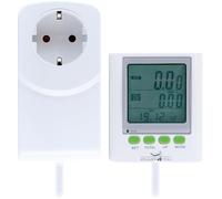 SCHWAIGER STEM0015 Appareil de mesure des coûts d'électricité Compteur de consommation d'énergie Adaptateur de prise Écran séparé avec rallonge Mesure du courant