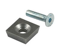 Schwan SCHWAN HM Plaquettes de coupe de rechange 16x16mm avec vis Quantité:1