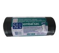 SCHWEITZER Sacs gravats - Rouleau de 5 - 50 L 50x100 cm noirs