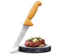 Schwertkrone® Couteau Boucher Professionnel 18 cm [MADE IN GERMANY SOLINGEN] - Couteau a Desosser - de Boucher en Acier Inoxydable - à Lame Droite - de Découpe
