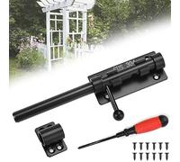SCHYIDA Loquet de Porte à Boulon Coulissant Serrure de Porte en Acier Inoxydable Targette Verrou Non Déformable Porte Boulons de Verrouillage avec 12 Vis et Tournevis pour Porte Jardin Salle de Bain