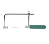 Scie à Archet en U pour Bijoux, Coupe Précise DIY Modèles | Cadre Courbé, Bois et Métal, Format Compact, Usage Fretwork, Couleur Verte, pour Ateliers Créatifs