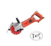 Scie à béton de 7 pouces scie circulaire électrique sec humide Machine découpe briques en métal avec roues bricolage coupe-bois outil jardin Pour débutants (bricolage)