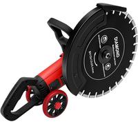 Scie à béton électrique, 4000W, meuleuse de découpe, scie à pierre, coupe-béton, fraiseuse pour rainures dans les murs, machine de découpe de pierre, lame de scie de 410 mm avec protection, pour pierr