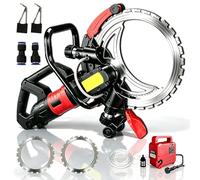 Scie à béton électrique 8980W/9500W, Scie à Anneau pour Béton, Machine de Découpe Murale, Profondeur de Coupe 300mm, 2 Lame Diamant 410mm, Rainureuse Beton Coupe sans Poussière 8980W