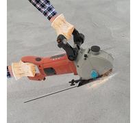Scie à béton électrique de 4800W, perceuse-coupeuse électrique à 6200 RPM, machine de découpe de rainures pour murs, coupe-pierre à sec avec 5 disques de coupe