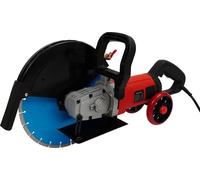 Scie à béton et à rainures - Scie électrique manuelle à disque unique - Disque de 35 cm - Moteur sans balais - Pour béton, pierre, carrelage, asphalte, métal - Fonctionnement sur secteur