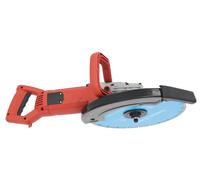 Scie à béton et coupe-carreaux - Scie murale 3000 W - Coupe à sec ou à l'eau 220 V - Refroidissement par eau - Profondeur de coupe réglable - Orange/Noir/Bleu