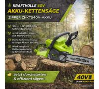 Scie À Chaîne À Batterie ZI-KTS40V-AKKU - Scie À Bois