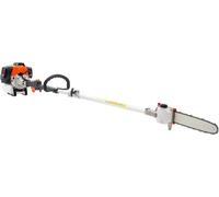 Scie à chaîne à essence, scie à chaîne à essence 43 cm³ à 2 temps avec guide-chaîne de 30,48 cm, élagueuse sans fil avec tête rotative, extensible de 2,16 à 3,66 m, tronçonneuse puissante pour l'élaga