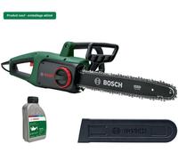Scie à chaîne électrique Bosch UniversalChain 40, 1800 W, longueur de coupe de 40 cm, vitesse de chaîne de 12 m/s, avec huile pour chaîne