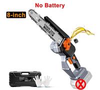 Scie à chaîne électrique compacte - 20 cm - Sans fil - Moteur sans balais - Pour le bois et les branches - Livrée sans batterie - Compatible avec les batteries 18 V