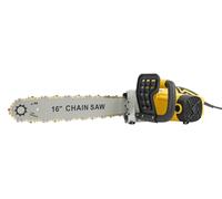 Scie à chaîne électrique - Modèle filaire - 2000 W - Lame de 40,6 cm - Moteur en cuivre - Lubrification automatique - Prise européenne - Jaune