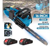 Scie à chaîne électrique sans fil - 40 cm - Sans balais - 3500 W - Lubrification automatique de la chaîne - Pack standard