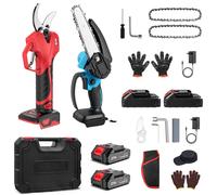 Scie à chaîne électrique sans fil - Scie électrique portative - Coffret de batterie K-4 - 18 V - 1200 tr/min - 1 batterie - Pour les bricoleurs