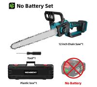 Scie à chaîne électrique - Scie à chaîne sans fil de 30 cm - Puissance de 3000W - Fonctionnement sur batterie 18V - Moteur sans balais - Écran LED - Sans batterie