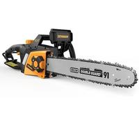 Scie à chaîne électrique - Tronçonneuse 2400 W - Lame de 40 cm - Tension de chaîne réglable sans outil - Lubrification automatique - Vitesse de chaîne de 15 m/s - Noir