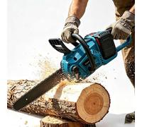 Scie à chaîne électrique ZELURXX, 16 pouces, 36 V, moteur sans balais, 2000 W, 2 batteries de 4,0 Ah, pour découpe de bois