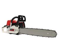 Scie à chaîne essence 52cc - Modèle 5200 - Longueur de la lame : 50 cm - Scie à chaîne pour le bois de chauffage et l'abattage d'arbres - Rouge