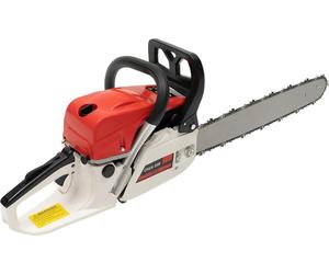 Scie à chaîne essence - 52cc - Vitesse de rotation élevée de 7500 tr/min, démarreur à tirant avec système de rappel automatique, diamètre de coupe maximal de 51 cm, idéale pour la sylviculture et l'él