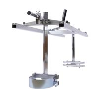 Scie à chaîne - Guide-chaîne portable 122 cm - Support pour scie à chaîne - Coupe de bois - Argent