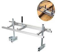 Scie à chaîne, longueur de guide de 36 pouces, compatible avec les tronçonneuses de 14 à 36 pouces, épaisseur de planches jusqu'à 30 cm, construction robuste en aluminium et en acier, légère pour un t