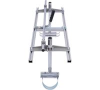Scie à chaîne mobile - Pour des longueurs de lame de 35 à 91 cm - Largeur de coupe réglable - Structure en aluminium et en acier - Pour le travail du bois