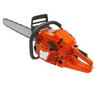 Scie à chaîne Orange 65 cc - Puissance de 3,4 kW - Lame de scie de 24 pouces - Scie à chaîne à essence