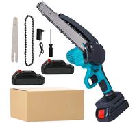 Scie à chaîne sans fil - Scie à chaîne électrique - Lame de 20,3 cm - Moteur sans balais - 20 000 tr/min - Rechargeable - Compatible avec les batteries 21 V