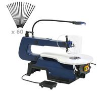 Scie à chantourner électrique avec pédale et lampe LED 125 W