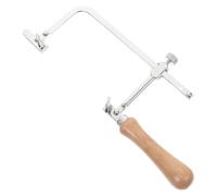 Scie à Chantourner Portable à Cadre Acier, Poignée Ergonomique | Bois et Métal, Légère et Résistante à L’usure, pour Petits Projets, Découpe Précise, Format Compact