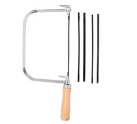 Scie à Chantourner, scie a chantourner,Scies à Bijoux à Cadre Réglable avec 5 Lames de Scies pour Couper Le Bois Métal Sciess Outil de Fabrication de Bijoux