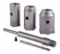 Scie à Cloche Trépan, 30mm, 40mm, 50mm Set de Scies Cloches , Trépan Béton 350 mm SDS Plus Tige d\'Extension Pointe en Carbure de