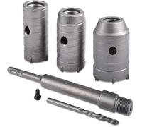 Scie à Cloche Trépan, Ø30mm, 40mm, 50mm Set de Scies Cloches , Trépan Béton 350 mm SDS Plus Tige d'Extension（poignée ronde）