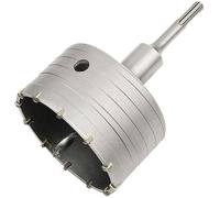 Scie à Cloche Trépan Béton avec Adaptateur SDS Plus 110 mm, Pour Brique Béton Ciment Pierre (100mm+110mm SDS Plus Adaptateur)
