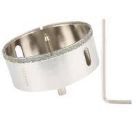 Scie à disque diamant de 115 mm avec foret de centrage, foret à verre avec revêtement diamanté, couronne de perçage à trous diamantée pour découper le verre, les carreaux, la céramique et le marbre, p